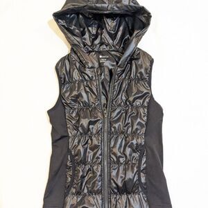 Zella Girls Black Polyester Puffer Vest Girls Large Size 10/12